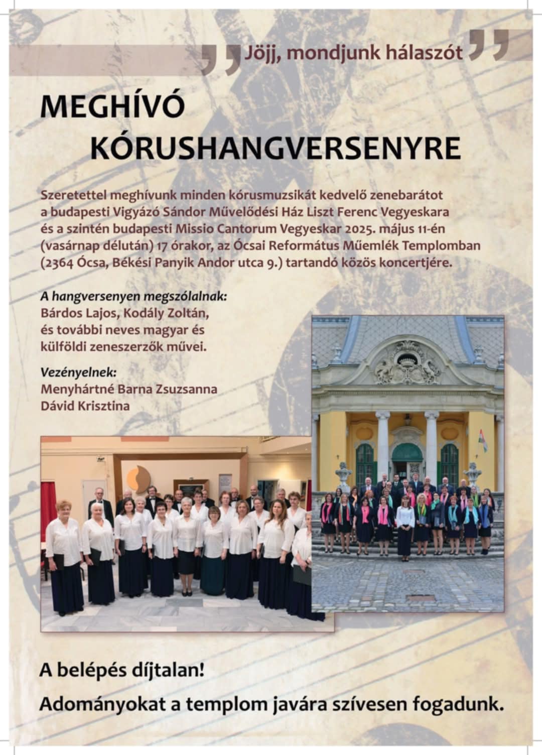 Kórus hangverseny