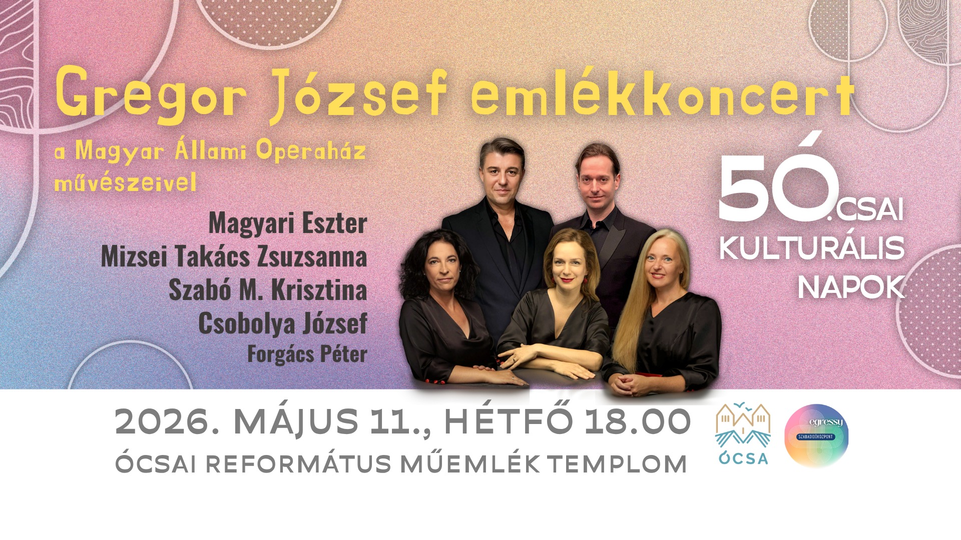 Gregor Jozsef emlékkoncert
